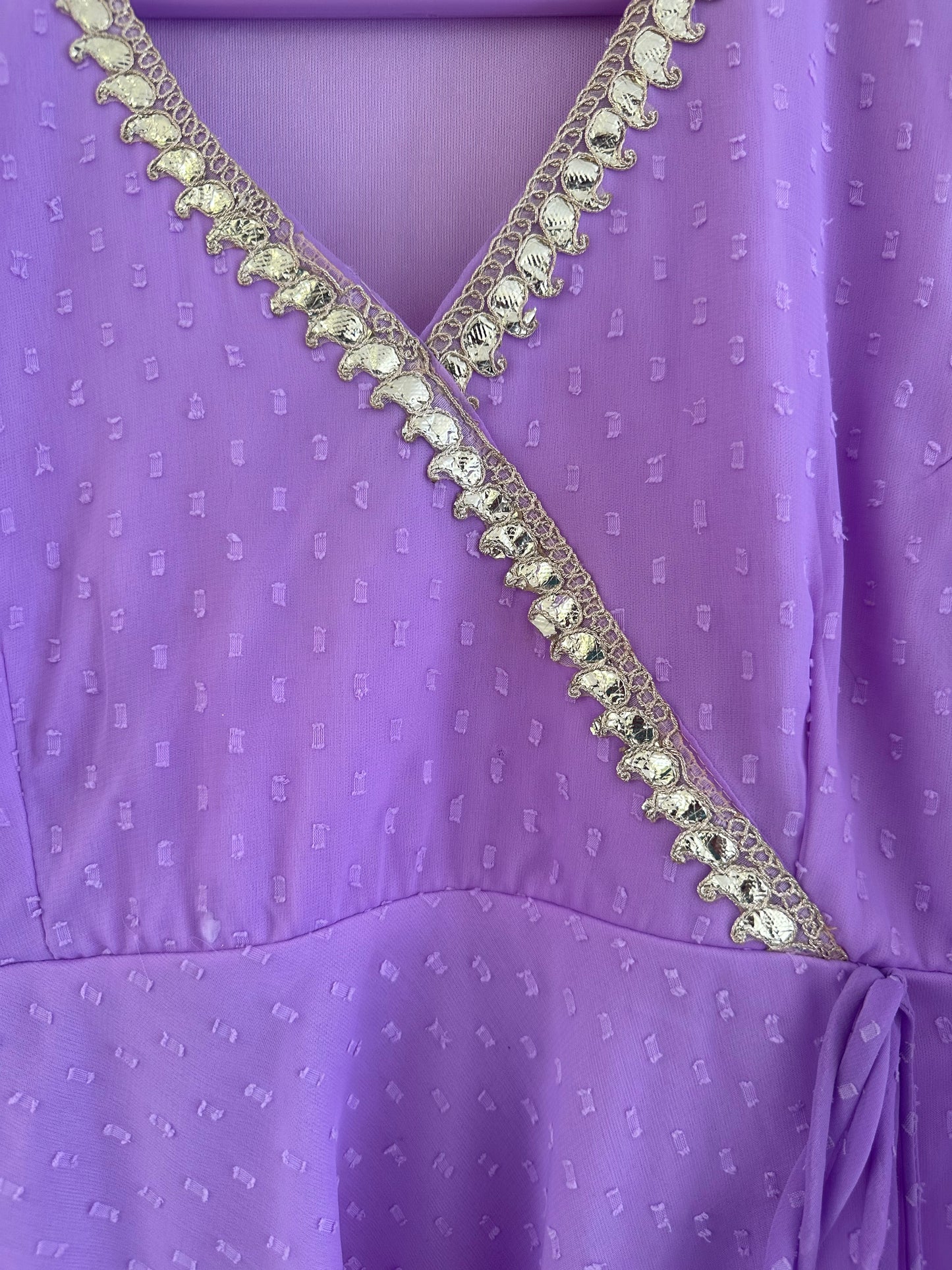 Lavender Georgette Anarkali Suit