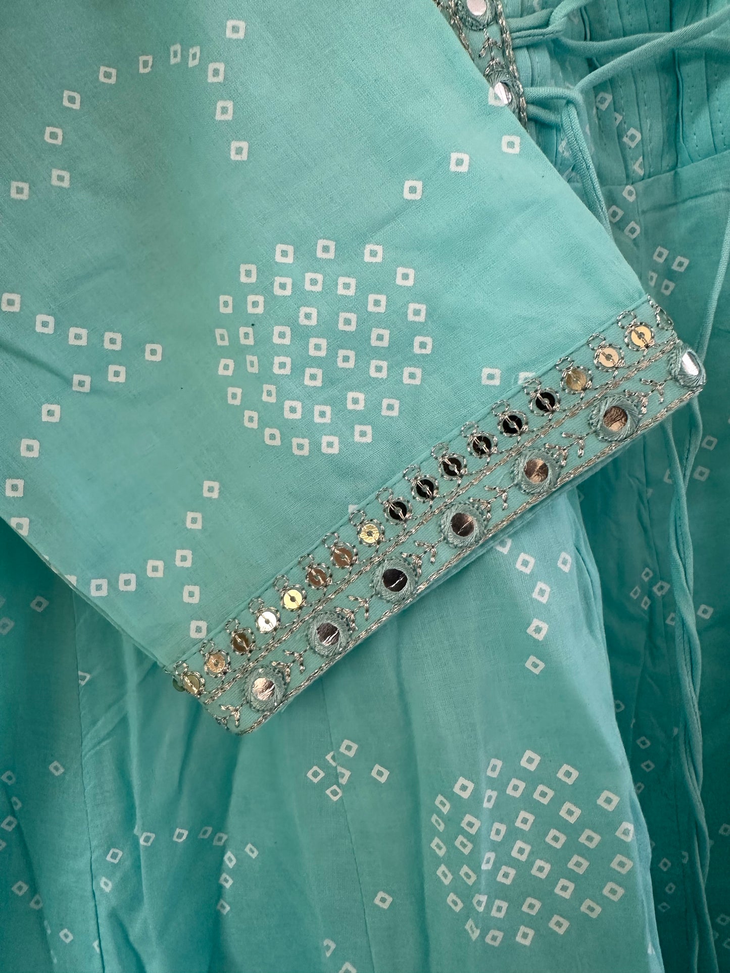 Light Blue Crepe Anarkali Suit
