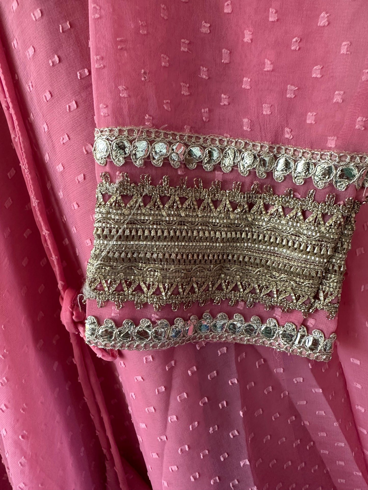 Pink Georgette Anarkali suit