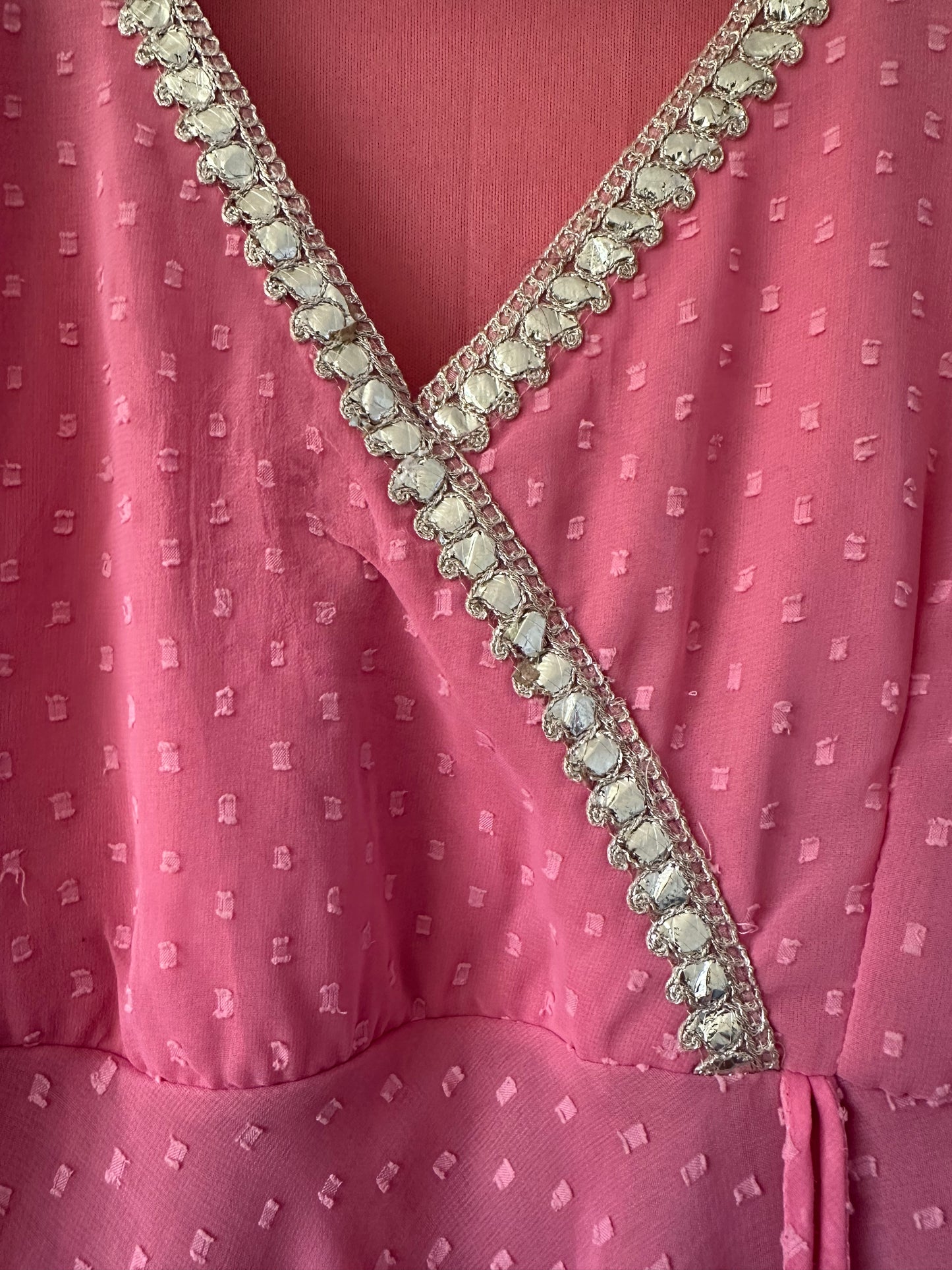 Pink Georgette Anarkali suit