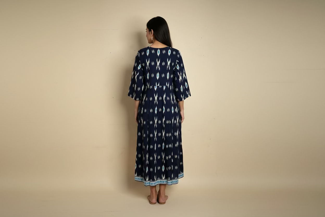 navy blue anarkali suit
